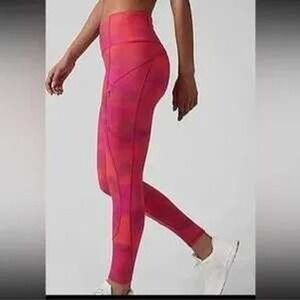 Athleta Ranier Womens Small Tight Leggings High Rise Brilliance Warm Pink